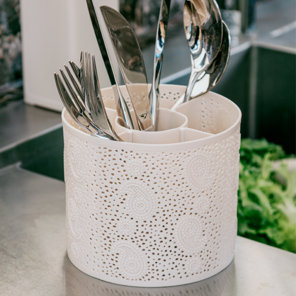 Termeh round cutlery holder